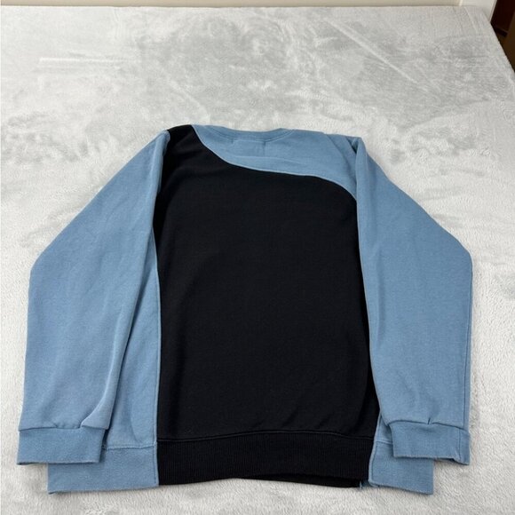 Nike Rework Sweatshirt Grey / Blue Men’s Size M (Fits like a size Small) - Picture 12 of 12